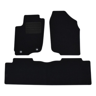 Πατάκια δαπέδου μοκέτας Standard μαύρα συμβατά για Toyota Rav-4 IV (XA40) 3τμχ.