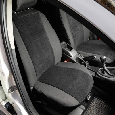 Super Ημικαλύμματα για Μπροστινά Καθίσματα  - Μαύρη Πετσέτα