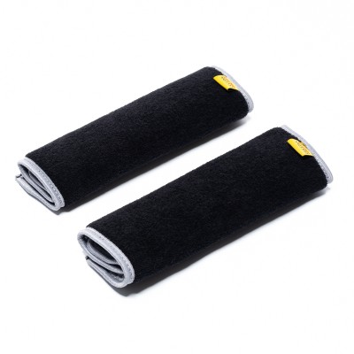 Μαξιλαράκια για Ζώνες Ασφαλείας - Μαύρη Πετσέτα - Γκρι Ρέλι