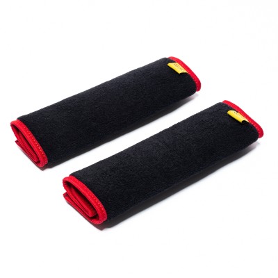 Μαξιλαράκια για Ζώνες Ασφαλείας - Μαύρη Πετσέτα - Κόκκινο Ρέλι