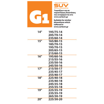 Αντιολισθητικές Χιονοκουβέρτες Easy & Safe για SUV G1