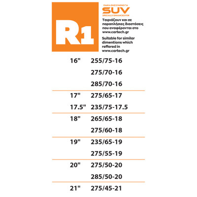 Αντιολισθητικές Χιονοκουβέρτες Easy & Safe για SUV R1