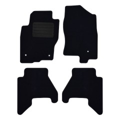 Πατάκια δαπέδου μοκέτας Standard μαύρα για Nissan Navara (D40) / Pathfinder (R51 Facelift) 4τμχ
