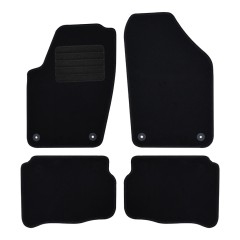 Πατάκια δαπέδου μοκέτας Standard μαύρα για Seat Ibiza (III) / Cordoba (II) / Skoda Fabia (I) / VW Fox / Polo (IV) 4τμχ