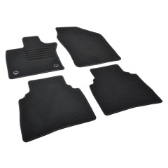 Πατάκια δαπέδου μοκέτας Standard μαύρα συμβατά για Toyota Prius V 4τμχ
