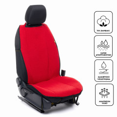 Πετσετέ Πλατοκάθισμα Αυτοκινήτου - Κόκκινο
