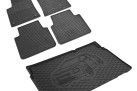 Πατάκια δαπέδου με πορτ μπαγκάζ λαστιχένια σετ για Citroen C4 Grand Picasso (II) 5τμχ