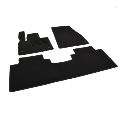 Πατάκια δαπέδου μοκέτας Standard μαύρα συμβατά με Voyah Free 3τμχ