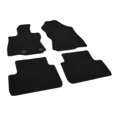 Πατάκια δαπέδου μοκέτας Standard μαύρα συμβατά με Subaru Forester VI (SL) 4τμχ