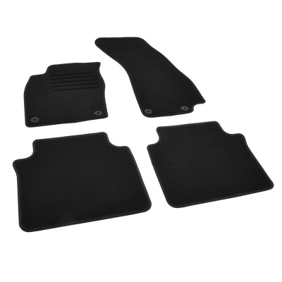 Πατάκια δαπέδου μοκέτας Standard μαύρα συμβατά με Audi A8 (4N)