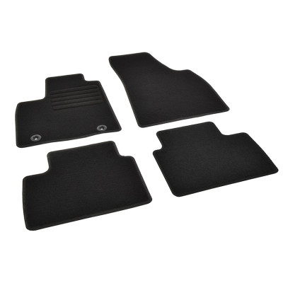 Πατάκια δαπέδου μοκέτας Standard μαύρα συμβατά με MG MG3 4τμχ