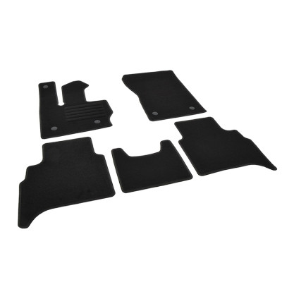 Πατάκια δαπέδου μοκέτας Standard μαύρα συμβατά με Mercedes Benz G-Class EQ (W465) 5τμχ