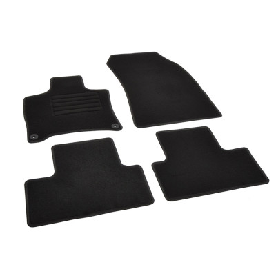 Πατάκια δαπέδου μοκέτας Standard μαύρα συμβατά με Peugeot 308 (III) HB/ Astra L HB Facelift 4τμχ