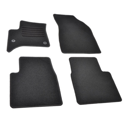 Πατάκια δαπέδου μοκέτας Standard μαύρα συμβατά με Citroen C3 IV (CC21)/ C3 Aircross II (CC24) 4τμχ