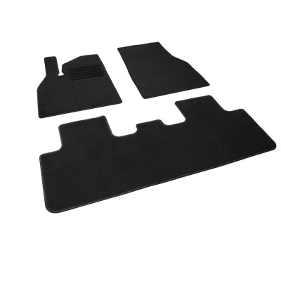 Πατάκια δαπέδου μοκέτας Standard μαύρα συμβατά με Tesla Model Y (Juniper) 3τμχ