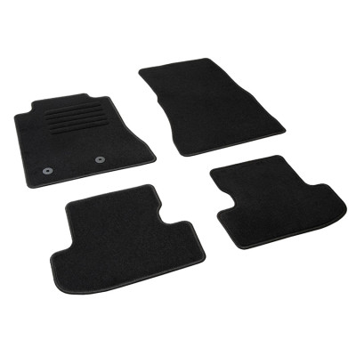 Πατάκια δαπέδου μοκέτας Standard μαύρα συμβατά με Ford Mustang VII (S650) 4τμχ