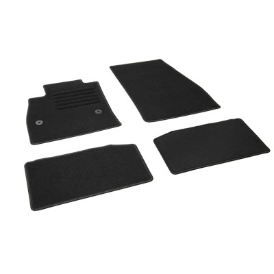 Πατάκια δαπέδου μοκέτας Standard μαύρα συμβατά με Ford Puma GenE 4τμχ