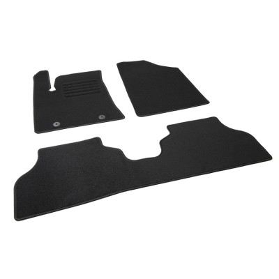 Πατάκια δαπέδου μοκέτας Standard μαύρα συμβατά με Hyundai Kona EV II (SX2) 3τμχ