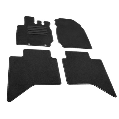 Πατάκια δαπέδου μοκέτας Standard μαύρα συμβατά με Isuzu D-Max III (RG) 4τμχ