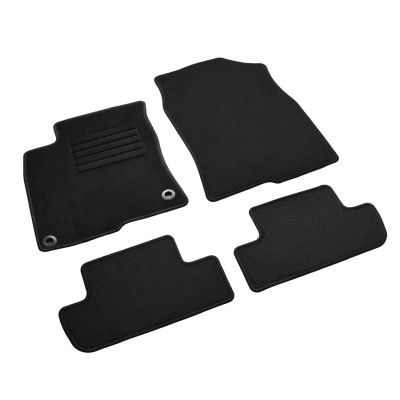 Πατάκια δαπέδου μοκέτας Standard μαύρα συμβατά με Honda Prelude VI (BF1)