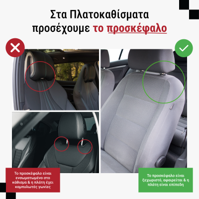 Πετσετέ Πλατοκάθισμα Αυτοκινήτου - Μαύρο