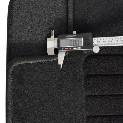 Πατάκια δαπέδου μοκέτας Standard μαύρα συμβατά με MG MG3 4τμχ