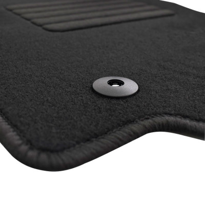 Πατάκια δαπέδου μοκέτας Standard μαύρα συμβατά με Ford Puma GenE 4τμχ