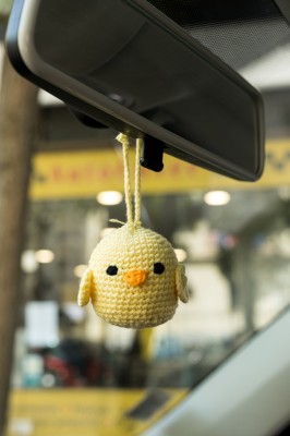 Χειροποίητο Πλεκτό Διακοσμητικό Amigurumi - Κίτρινο Κοτοπουλάκι