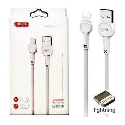 Καλώδιο Φόρτισης XO Regular USB to NB132 Lightning Cable Λευκό 1m