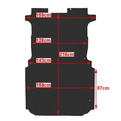 Πατάκι δαπέδου καρότσας πλαστικό Jumpy II / Scudo II / Expert II / ProAce I (L1)