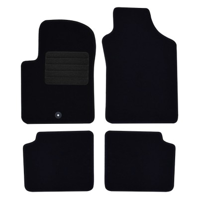 Πατάκια δαπέδου μοκέτας Standard μαύρα για Fiat 500/ Ford Ka (II) 4τμχ