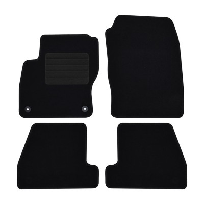 Πατάκια δαπέδου μοκέτας Standard μαύρα συμβατά για Ford Focus (III) 4τμχ