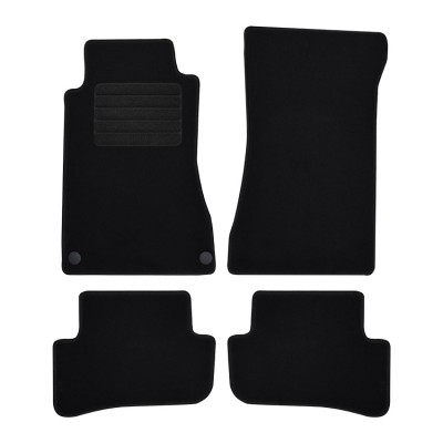 Πατάκια δαπέδου μοκέτας Standard μαύρα για Mercedes Benz C-Class (W203) 4τμχ