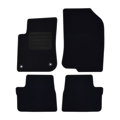 Πατάκια δαπέδου μοκέτας Standard μαύρα για Peugeot 2008 (I)/ 208 (I) 4τμχ.