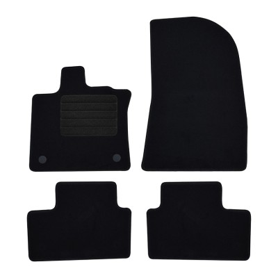 Πατάκια δαπέδου μοκέτας Standard μαύρα συμβατά για Renault Captur II/ Symbioz/ Mitsubishi ASX II 4τμχ.