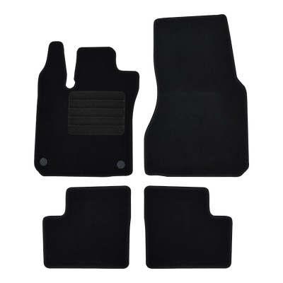 Πατάκια δαπέδου μοκέτας Standard μαύρα συμβατά για Renault Twingo (III) 4τμχ