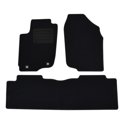 Πατάκια δαπέδου μοκέτας Standard μαύρα συμβατά για Toyota Rav-4 IV (XA40) 3τμχ.