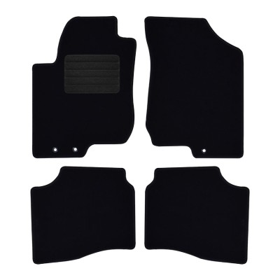 Πατάκια δαπέδου μοκέτας Standard μαύρα συμβατά για Hyundai i30 (I) 4τμχ
