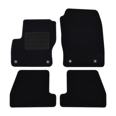 Πατάκια δαπέδου μοκέτας Standard μαύρα συμβατά για Ford Focus (III Facelift) 4τμχ