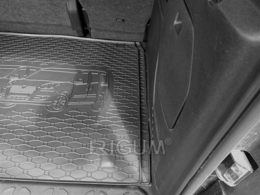 Πατάκι πορτ μπαγκάζ λαστιχένιο για Fiat Doblo II (5M) / Opel Combo D (5M)
