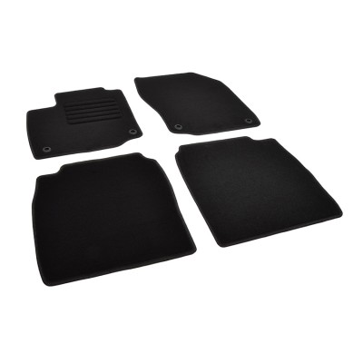 Πατάκια δαπέδου μοκέτας Standard μαύρα συμβατά για Honda Civic (IX) Hatchback (Πετρέλαιο) 4τμχ.