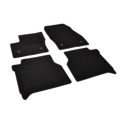 Πατάκια δαπέδου μοκέτας Standard μαύρα συμβατά για Ford Tourneo Connect (ΙI)/ Transit Connect (ΙI) 4τμχ.