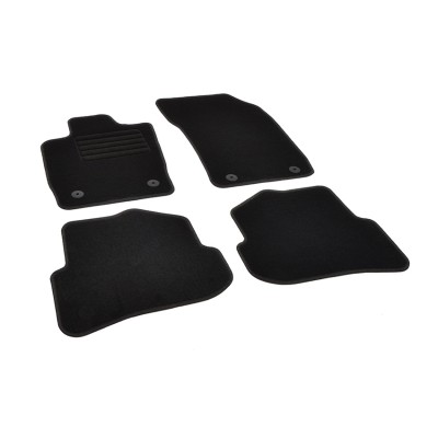 Πατάκια δαπέδου μοκέτας Standard μαύρα συμβατά για Audi A1 4τμχ.