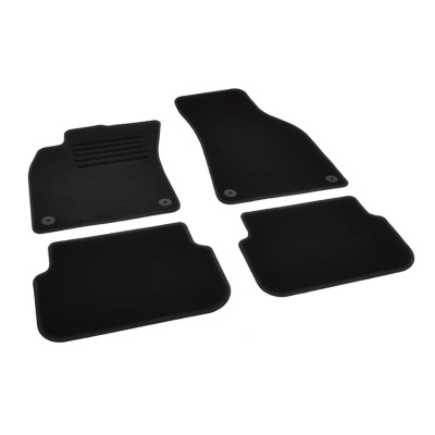 Πατάκια δαπέδου μοκέτας Standard μαύρα συμβατά για Audi A6 (C6) 4τμχ