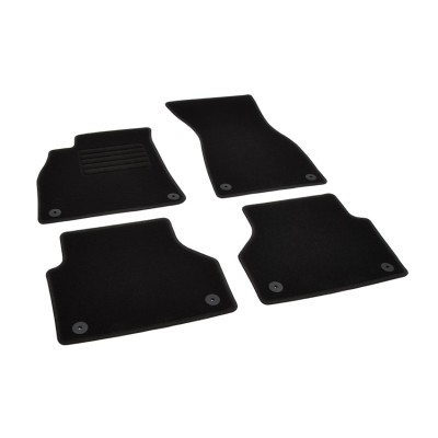 Πατάκια δαπέδου μοκέτας Standard μαύρα συμβατά για Audi A6 (C8)/ A7 (II) 4τμχ.