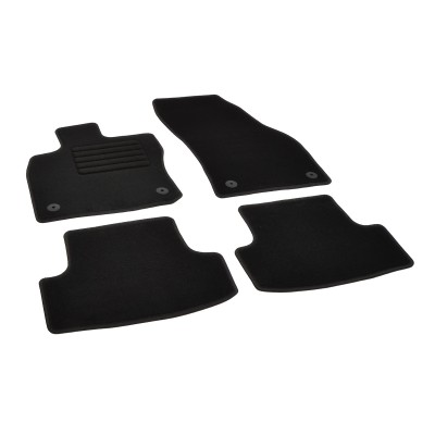 Πατάκια δαπέδου μοκέτας Standard μαύρα συμβατά για Audi Q2/ Volkswagen T-Roc 4τμχ.