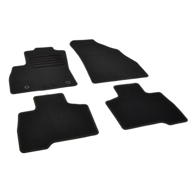 Πατάκια δαπέδου μοκέτας Standard μαύρα συμβατά για Citroen Nemo/ Fiat Fiorino/ Peugeot Bipper Tepee 4τμχ