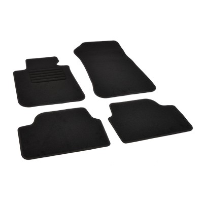 Πατάκια δαπέδου μοκέτας Standard μαύρα συμβατά για BMW 1-Series (E87) 4τμχ.