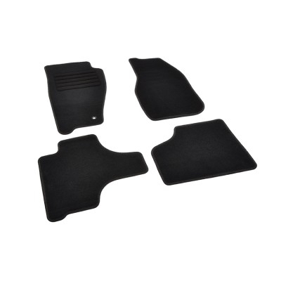 Πατάκια δαπέδου μοκέτας Standard μαύρα συμβατά για Jeep Cherokee IV (KK) 4τμχ.