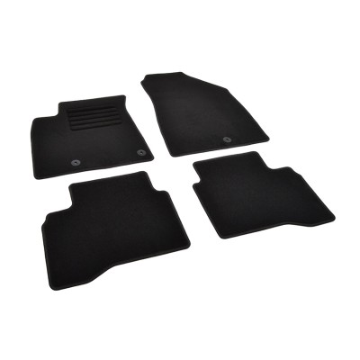 Πατάκια δαπέδου μοκέτας Standard μαύρα συμβατά για Kia Niro 4τμχ.